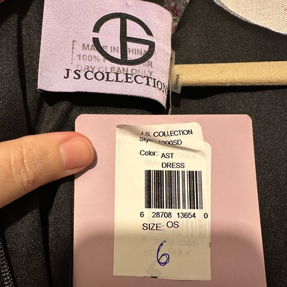 *SAMPLE* JS Collections Floral Sequin Dress - size 6 - Picture 5 of 5